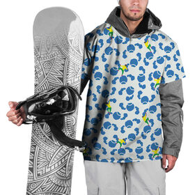 Накидка на куртку 3D с принтом Скалолазы в Тюмени, 100% полиэстер |  | арт | жёлтый | зеленый | рисунок | синий | скалолаз | скалолазание | скалолазы