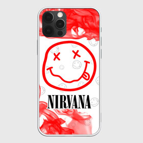 Чехол для iPhone 12 Pro Max с принтом NIRVANA НИРВАНА в Тюмени, Силикон |  | band | cobain | face | kurt | logo | music | nirvana | rock | rocknroll | группа | кобейн | курт | лого | логотип | музыка | музыкальная | нирвана | рожица | рок | рокнролл | символ