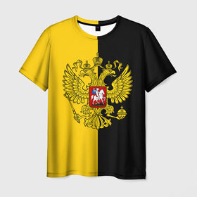 Мужская футболка 3D с принтом Российская Империя в Тюмени, 100% полиэфир | прямой крой, круглый вырез горловины, длина до линии бедер | russia | герб | империя | имперский | патриот | патриотизм | российская | россия | русский | страны | флаг | я русский