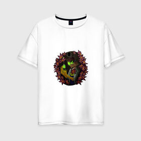Женская футболка хлопок Oversize с принтом The virus 19-2 в Тюмени, 100% хлопок | свободный крой, круглый ворот, спущенный рукав, длина до линии бедер
 | covid 19 | doctor | вакцина | коронавирус | сидим дома