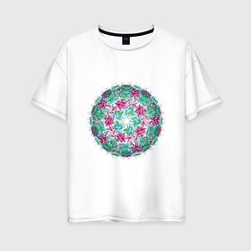 Женская футболка хлопок Oversize с принтом The virus 19-09 в Тюмени, 100% хлопок | свободный крой, круглый ворот, спущенный рукав, длина до линии бедер
 | covid 19 | doctor | вакцина | коронавирус | сидим дома