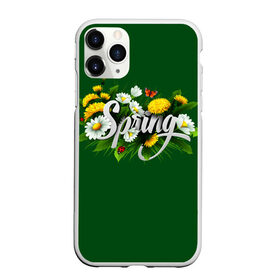 Чехол для iPhone 11 Pro матовый с принтом Весна в Тюмени, Силикон |  | Тематика изображения на принте: весна | одуванчики | полевые цветы. | ромашки | цветы