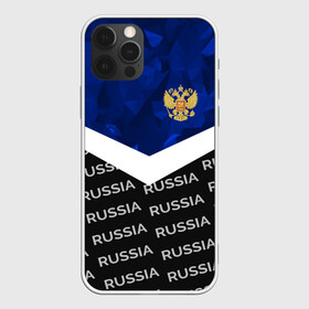 Чехол для iPhone 12 Pro с принтом RUSSIA | BLUE DIAMOND в Тюмени, силикон | область печати: задняя сторона чехла, без боковых панелей | Тематика изображения на принте: russia | sport | герб | империя | имперский | патриот | патриотизм | российская | россия | русский | спорт | страны | флаг | я русский