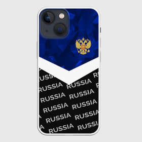 Чехол для iPhone 13 mini с принтом RUSSIA | BLUE DIAMOND в Тюмени,  |  | russia | sport | герб | империя | имперский | патриот | патриотизм | российская | россия | русский | спорт | страны | флаг | я русский