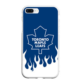 Чехол для iPhone 7Plus/8 Plus матовый с принтом Торонто Мейпл Лифс в Тюмени, Силикон | Область печати: задняя сторона чехла, без боковых панелей | hockey | maple leafs | nhl | toronto | toronto maple leafs | usa | мейпл лифс | нхл | спорт | сша | торонто | торонто мейпл лифс | хоккей | шайба