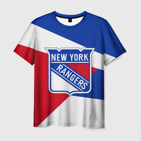 Мужская футболка 3D с принтом Нью-Йорк Рейнджерс в Тюмени, 100% полиэфир | прямой крой, круглый вырез горловины, длина до линии бедер | hockey | new york | new york rangers | nhl | rangers | usa | нхл | нью йорк | нью йорк рейнджерс | рейнджерс | спорт | сша | хоккей | шайба
