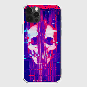 Чехол для iPhone 12 Pro Max с принтом Skull glitch в Тюмени, Силикон |  | Тематика изображения на принте: color | fashion | glitch | jaw | skull | vanguard | авангард | глитч | мода | пасть | цвет | череп