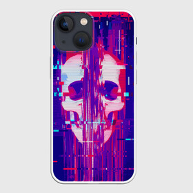 Чехол для iPhone 13 mini с принтом Skull glitch в Тюмени,  |  | color | fashion | glitch | jaw | skull | vanguard | авангард | глитч | мода | пасть | цвет | череп