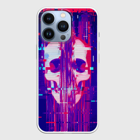 Чехол для iPhone 13 Pro с принтом Skull glitch в Тюмени,  |  | color | fashion | glitch | jaw | skull | vanguard | авангард | глитч | мода | пасть | цвет | череп