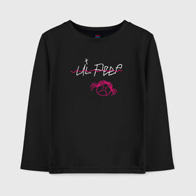 Детский лонгслив хлопок с принтом LIL PEEP (front & back) в Тюмени, 100% хлопок | круглый вырез горловины, полуприлегающий силуэт, длина до линии бедер | lil peep | lil peep art | logo lil peep | love | rap | альбомы | лил пип | лове | лого | логтип | любовь | музыка | музыкант | паук | певец | рэп | рэпер | скорпион