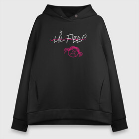 Женское худи Oversize хлопок с принтом LIL PEEP (front & back) в Тюмени, френч-терри — 70% хлопок, 30% полиэстер. Мягкий теплый начес внутри —100% хлопок | боковые карманы, эластичные манжеты и нижняя кромка, капюшон на магнитной кнопке | lil peep | lil peep art | logo lil peep | love | rap | альбомы | лил пип | лове | лого | логтип | любовь | музыка | музыкант | паук | певец | рэп | рэпер | скорпион