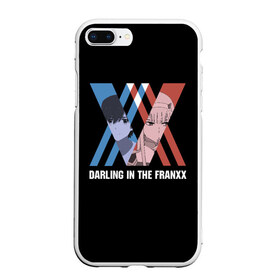 Чехол для iPhone 7Plus/8 Plus матовый с принтом Darling in the FRANXX в Тюмени, Силикон | Область печати: задняя сторона чехла, без боковых панелей | 002 | 02 | cyber | cyberpunk | darling | franxx | hiro | japan | two | zero | zerotwo | два | зеро | зероту | зеротул | итиго | ичиго | киберпанк | меха | мехо | милый | ноль | нольдва | ту | франксе | франсе | хиро