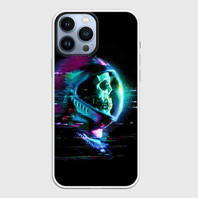 Чехол для iPhone 13 Pro Max с принтом Astronaut в Тюмени,  |  | Тематика изображения на принте: astronaut | cosmos | glitch | skull | space | spacesuit | глитч | космонавт | космос | пространство | скафандр | череп