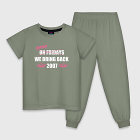 Детская пижама хлопок с принтом Everyday 2007 в Тюмени, 100% хлопок |  брюки и футболка прямого кроя, без карманов, на брюках мягкая резинка на поясе и по низу штанин
 | 2007 | emo | верни мне мой 2007 | вмм2007 | емо | эмо
