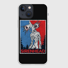 Чехол для iPhone 13 mini с принтом Сиреноголовый в Тюмени,  |  | 6789 | foundation | head | scp | siren | sirenhead | голова | объект | объекты | сирена | сиреноголовый | фонд