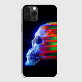 Чехол для iPhone 12 Pro Max с принтом Glitch skull в Тюмени, Силикон |  | Тематика изображения на принте: color | glitch | paint | skull | vanguard | авангард | глитч | краска | цвет | череп