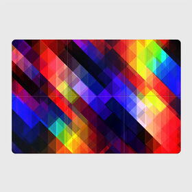 Магнитный плакат 3Х2 с принтом Горен в Тюмени, Полимерный материал с магнитным слоем | 6 деталей размером 9*9 см | abstraction | colorful | cubes | obliquely | stripes | texture | абстракция | кубы | наискось | полосы | разноцветный | текстура