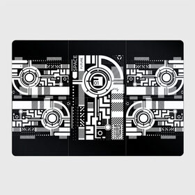 Магнитный плакат 3Х2 с принтом Будущее,01, в Тюмени, Полимерный материал с магнитным слоем | 6 деталей размером 9*9 см | абстракция | киберпанк | круги | механизм | надпись | символ | схема | узор
