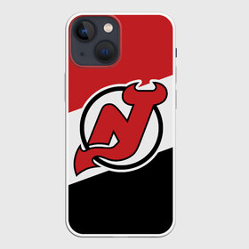 Чехол для iPhone 13 mini с принтом Нью Джерси Девилз в Тюмени,  |  | devils | hockey | new jersey | new jersey devils | nhl | usa | девилз | нхл | нью джерси | нью джерси девилз | спорт | сша | хоккей | шайба