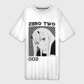 Платье-футболка 3D с принтом Zero Two в Тюмени,  |  | 002 | 02 | cyber | cyberpunk | darling | franxx | japan | two | zero | zerotwo | два | девушка | демон | дьявол | зеро | зероту | зеротул | итиго | ичиго | киберпанк | меха | мехо | милый | ноль | нольдва | ту | франксе | франсе | хиро