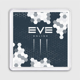 Магнит 55*55 с принтом EVE ONLINE / ИВ ОНЛАЙН в Тюмени, Пластик | Размер: 65*65 мм; Размер печати: 55*55 мм | Тематика изображения на принте: echo | echoes | eve | game | games | logo | online | space | ев онлайн | ев эхо | еве | ив онлайн | ив эхо | игра | игры | космос | лого | логотип | логотипы | онлайн | символ | символы | эхо | эхос