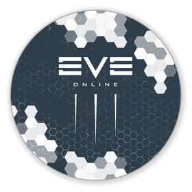 Коврик для мышки круглый с принтом EVE ONLINE / ИВ ОНЛАЙН в Тюмени, резина и полиэстер | круглая форма, изображение наносится на всю лицевую часть | echo | echoes | eve | game | games | logo | online | space | ев онлайн | ев эхо | еве | ив онлайн | ив эхо | игра | игры | космос | лого | логотип | логотипы | онлайн | символ | символы | эхо | эхос