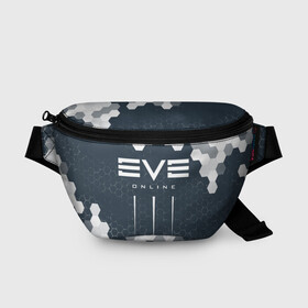 Поясная сумка 3D с принтом EVE ONLINE / ИВ ОНЛАЙН в Тюмени, 100% полиэстер | плотная ткань, ремень с регулируемой длиной, внутри несколько карманов для мелочей, основное отделение и карман с обратной стороны сумки застегиваются на молнию | echo | echoes | eve | game | games | logo | online | space | ев онлайн | ев эхо | еве | ив онлайн | ив эхо | игра | игры | космос | лого | логотип | логотипы | онлайн | символ | символы | эхо | эхос