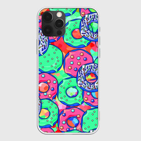 Чехол для iPhone 12 Pro Max с принтом Donuts в Тюмени, Силикон |  | colorful | donuts | patterns | sweet | texture | пончики | разноцветный | сладкое | текстура | узоры