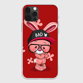 Чехол для iPhone 12 Pro Max с принтом Модный зайка в Тюмени, Силикон |  | Тематика изображения на принте: зайчик в очках | заяц в кепке | модный зайка | няшные картинки | плюшевый зайчик | розовый зайчик.