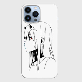 Чехол для iPhone 13 Pro Max с принтом Ноль Два. Контур в Тюмени,  |  | 002 | 02 | ahegao | anime | darling | franx | franxx | girl | girls | in | senpai | the | two | waifu | zero | zerotwo | аниме | ахегао | вайфу | девушка | семпай | сенпай | тян