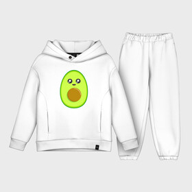 Детский костюм хлопок Oversize с принтом Avocado Kawaii в Тюмени,  |  | Тематика изображения на принте: avocado | avokado | kawai | kawaii | авакадо | авокадо | каваи | кавай | кавайи | кавайный | милые создания | мимими | мимишный | овокадо | персея | растения | рисунок | фрукт | фрукты