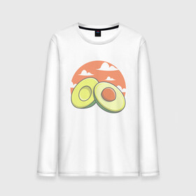 Мужской лонгслив хлопок с принтом Avocado в Тюмени, 100% хлопок |  | avocado | avokado | kawai | kawaii | авакадо | авокадо | каваи | кавай | кавайи | кавайный | милые создания | мимими | мимишный | облака | облако | овокадо | персея | растения | рисунок | фрукт | фрукты