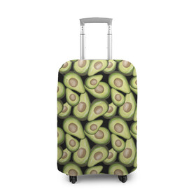 Чехол для чемодана 3D с принтом Авокадо в Тюмени, 86% полиэфир, 14% спандекс | двустороннее нанесение принта, прорези для ручек и колес | avocado | avokado | pattern | pattern avocado | авакадо | авокадо | овокадо | патерн | патерн авокадо | паттерн | паттерн авокадо | персея | растения | рисунок | фон авокадо | фрукт | фрукты