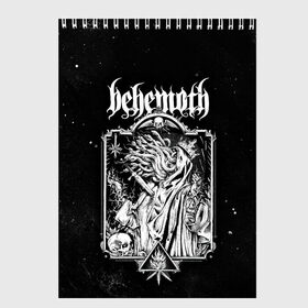 Скетчбук с принтом Behemoth в Тюмени, 100% бумага
 | 48 листов, плотность листов — 100 г/м2, плотность картонной обложки — 250 г/м2. Листы скреплены сверху удобной пружинной спиралью | behemoth | black metal | death metal | блэк метал | группы | дэт метал | метал | музыка | рок