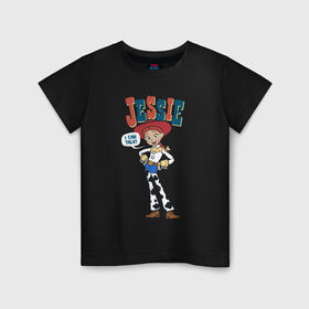 Детская футболка хлопок с принтом Jessie в Тюмени, 100% хлопок | круглый вырез горловины, полуприлегающий силуэт, длина до линии бедер | disney | jessie | pixar | toy story | vdkimel | джесси | дисней | история игрушек | пиксар