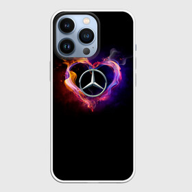 Чехол для iPhone 13 Pro с принтом Mercedes Benz в Тюмени,  |  | amg | love mercedes | mercedes | mercedes в сердце | mercedes значок | mercedes лого | mercedes марка | амг | бенц | горящее сердце | лого автомобиля | логотип мерседес | люблю мерседес | мерин | мерс | мерседес | мерседес бенз