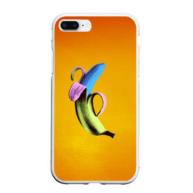 Чехол для iPhone 7Plus/8 Plus матовый с принтом Синий банан в Тюмени, Силикон | Область печати: задняя сторона чехла, без боковых панелей | Тематика изображения на принте: банан | без надписей | вкус | дизайн | еда | картинки | кожура | контраст | креатив | летняя | минимализм | необычный | прикол | рыжая | синий | сиреневая | теплая | фрукт | цветная | яркая