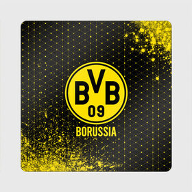 Магнит виниловый Квадрат с принтом BORUSSIA / Боруссия в Тюмени, полимерный материал с магнитным слоем | размер 9*9 см, закругленные углы | borussia | club | dortmund | footbal | logo | боруссия | дортмунд | знак | клуб | логотип | логотипы | символ | символы | форма | футбол | футбольная | футбольный