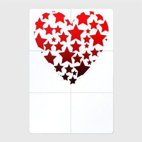 Магнитный плакат 2Х3 с принтом Звездное сердце в Тюмени, Полимерный материал с магнитным слоем | 6 деталей размером 9*9 см | heart | love is | love you | stars | valentines day | бабушка | валентинка | влюбленные | девушке | жена | звезды | лучшая | любимая | люблю | любовь | мама | молодожены | подарок | романтика | свадебные | свадьба | сердечки