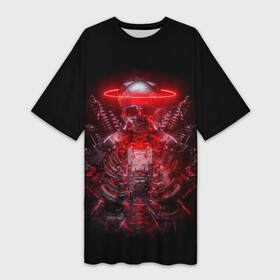 Платье-футболка 3D с принтом Digital Skeleton | 1.1 в Тюмени,  |  | cool | cyborg | decoration | fashion | fear | ghost | halloween | head | horror | robot | skeleton | skull | technology | голова | киборг | круто | мода | призрак | робот | скелет | технологии | ужас | украшение | хеллоуин | череп