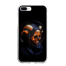 Чехол для iPhone 7Plus/8 Plus матовый с принтом Golden skull | 1.1 в Тюмени, Силикон | Область печати: задняя сторона чехла, без боковых панелей | cool | cyborg | decoration | fashion | fear | ghost | halloween | head | horror | robot | skeleton | skull | technology | голова | киборг | круто | мода | призрак | робот | скелет | технологии | ужас | украшение | хеллоуин | череп