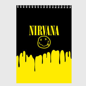 Скетчбук с принтом Nirvana в Тюмени, 100% бумага
 | 48 листов, плотность листов — 100 г/м2, плотность картонной обложки — 250 г/м2. Листы скреплены сверху удобной пружинной спиралью | music | nirvana | rock | smile | американская рок группа | гранж | известные личности | крист новоселич | курт кобейн | музыка | музыканты | нирвана | панк рок | певцы | рок | смайл | хард рок | хэви металл