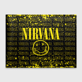 Обложка для студенческого билета с принтом Nirvana. в Тюмени, натуральная кожа | Размер: 11*8 см; Печать на всей внешней стороне | music | nirvana | rock | smile | американская рок группа | гранж | известные личности | крист новоселич | курт кобейн | музыка | музыканты | нирвана | панк рок | певцы | рок | смайл | хард рок | хэви металл