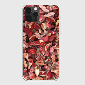 Чехол для iPhone 12 Pro Max с принтом Мясо в Тюмени, Силикон |  | Тематика изображения на принте: бекон | веган | говядина | деликатес | курица | мяско | мясник | окорок | паттерн | свинина | стейк | филе