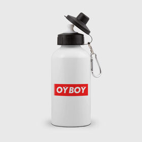 Бутылка спортивная с принтом oyboy в Тюмени, металл | емкость — 500 мл, в комплекте две пластиковые крышки и карабин для крепления | Тематика изображения на принте: казахи | ойбой | сабуров | чбд | что было дальше | щербаков | юмор