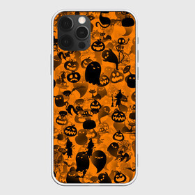 Чехол для iPhone 12 Pro Max с принтом Halloween в Тюмени, Силикон |  | ведьма | кот | паттерн | паутина | привидение | призрак | скелет | тыква