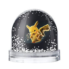 Снежный шар с принтом Pikachu Pika Pika в Тюмени, Пластик | Изображение внутри шара печатается на глянцевой фотобумаге с двух сторон | Тематика изображения на принте: pika | pikachu | аниме | детская | детям | игры | молния | мышка | мышь | пика | пикачу | покемон | покемоны