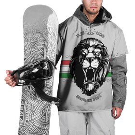 Накидка на куртку 3D с принтом Таджикистан в Тюмени, 100% полиэстер |  | Тематика изображения на принте: crown | flag | king | lion | republic | tajikistan | король | корона | лев | республика | таджикистан | флаг | царь
