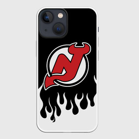 Чехол для iPhone 13 mini с принтом Нью Джерси Девилз в Тюмени,  |  | devils | hockey | new jersey | new jersey devils | nhl | usa | девилз | нхл | нью джерси | нью джерси девилз | спорт | сша | хоккей | шайба