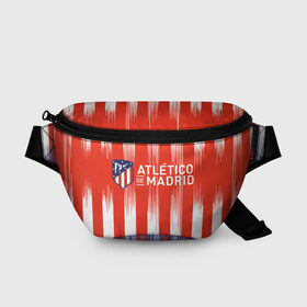 Поясная сумка 3D с принтом ATLETICO MADRID. в Тюмени, 100% полиэстер | плотная ткань, ремень с регулируемой длиной, внутри несколько карманов для мелочей, основное отделение и карман с обратной стороны сумки застегиваются на молнию | atletico madrid | fc | football | football club | sport | атлетико мадрид | испанский футбольный клуб | мадрид | спорт | уефа | униформа | фирменные цвета | фк | футбол | футбольный клуб